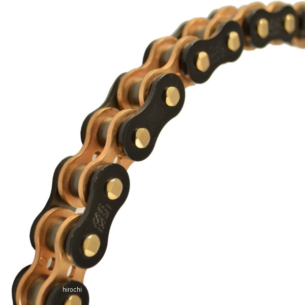 【メーカー在庫あり】 EKチェーン 江沼チェーン シリーズ 104L カシメジョイント 黒/ゴールド 520SRX2 ..