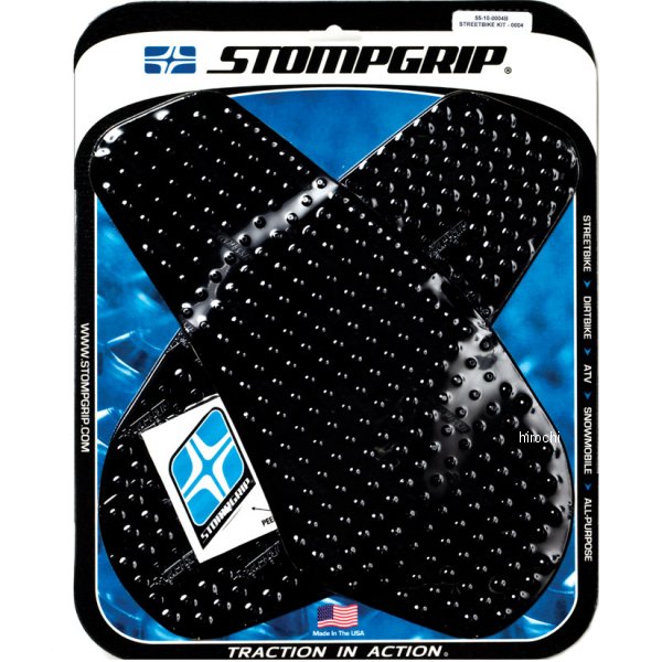 ストンプグリップ STOMPGRIP タンク グリップ ボルケーノ03年-05年 ヤマハ YZF-R6カラー:黒材質:エラストマー樹脂レーシングスーツやレザーパンツはもちろん、オフロードウエアやジーンズであってもトラクションを発揮。衰えることがないグリップ力と抜群のトラクション性能により、加速・減速・コーナリング時にしっかりとライダーをサポート。車体ホールドに必要な力を大幅に軽減し、疲労軽減にも大きく貢献します。55-10-0004B楽天 JP店　