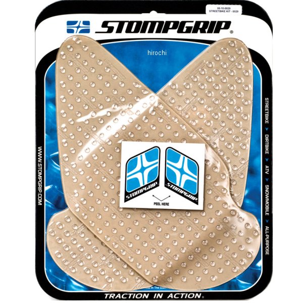 ストンプグリップ STOMPGRIP タンク グリップ ボルケーノ 03年-11年 ZX-6R、ZZ-R600クリア 55-10-0029C JP店