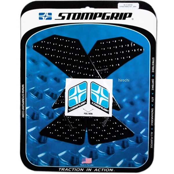 ストンプグリップ STOMPGRIP タンク グリップ ボルケーノ14年 WR250Xカラー:黒材質:エラストマー樹脂レーシングスーツやレザーパンツはもちろん、オフロードウエアやジーンズであってもトラクションを発揮。衰えることがないグリップ力と抜群のトラクション性能により、加速・減速・コーナリング時にしっかりとライダーをサポート。車体ホールドに必要な力を大幅に軽減し、疲労軽減にも大きく貢献します。55-10-0091B楽天 JP店　