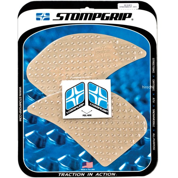 ストンプグリップ STOMPGRIP タンク グリップ ボルケーノ ビューエル XB クリア 55-10-0013C JP店