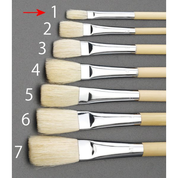 【メーカー在庫あり】 エスコ(ESCO) 7mm ポスターカラー筆 000012002077 JP