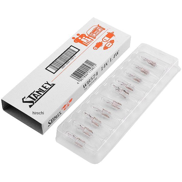 スタンレー STANLEY バルブ T5 14V1.4W ウェッジ 10個入り WB574 JP店