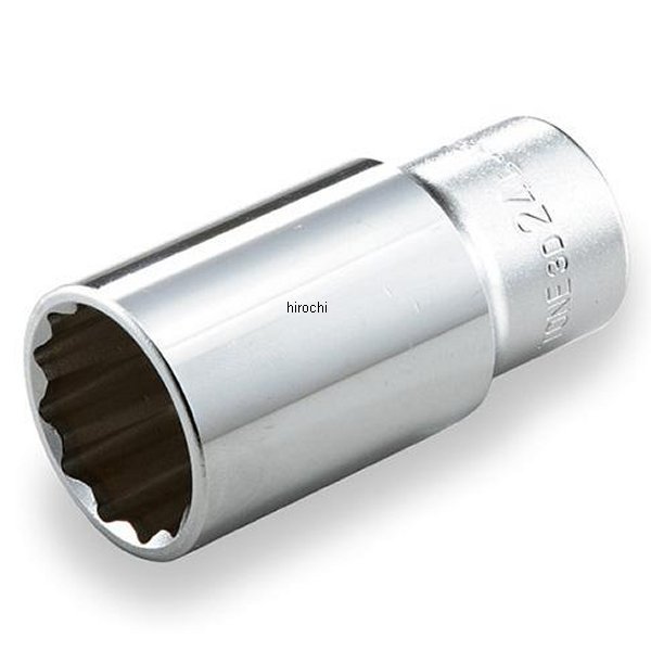 ディープソケット(12角) 対辺 19mm 長さ 54mm 差込角 9.5mm (3/8インチ) 3D-19L楽天 JP店
