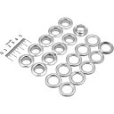 【メーカー在庫あり】 エスコ ESCO 15mm 両面ハトメ(アルミ製/10組) 000012030717 JP店