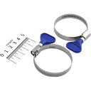 【メーカー在庫あり】 エスコ ESCO 32-50mm手締めホースクランプ(ステンレス製/2個) 000012096720 JP