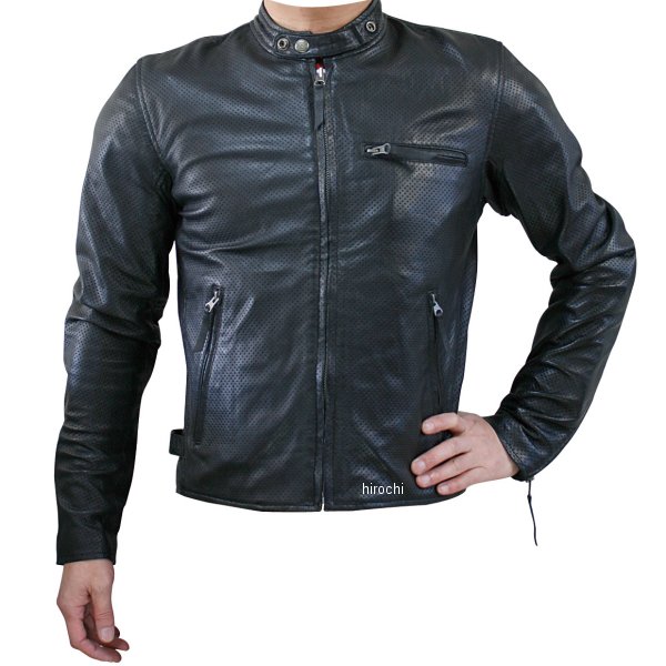 モトフィールド MOTO FIELD シープパンチングレザージャケット 黒 Lサイズ MF-LJ011P JP店