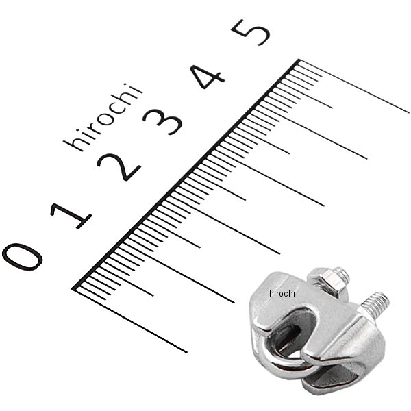 ●材質:SUS316●適合ワイヤー径:2mm●全長:17mm●幅:4mm000012210397楽天 JP店　