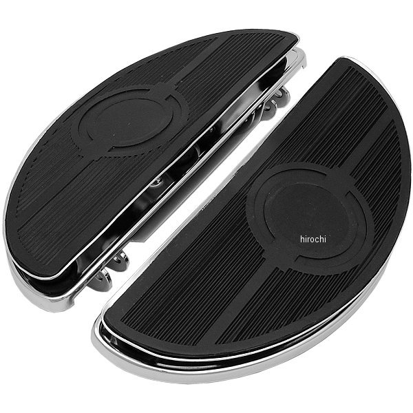 【USA在庫あり】 DRAG ドライバーフットボード ハーフムーン 防振 クローム 1621-0160 JP店