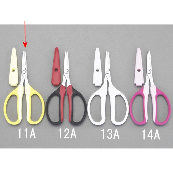 【メーカー在庫あり】 エスコ ESCO 160mm はさみ 万能(黄) 000012223363 JP