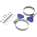 【メーカー在庫あり】 エスコ ESCO 25-40mm手締めホースクランプ(ステンレス製/2個) 000012085048 JP