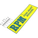 【メーカー在庫あり】 アールピーエム RPM 小ステッカー 48mm×190mm 黄/緑 5304 JP店(2)