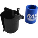 ラムマウント RAM Mounts 水平維持カップホルダー 1インチボール 黒 RAM-B-132BU JP店