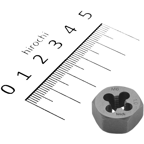 【メーカー在庫あり】 エスコ ESCO M6 x1.0 六角ダイス SKS 000012264582 JP