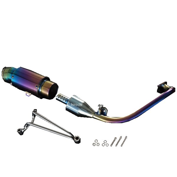 【メーカー在庫あり】 NBS バイクパーツセンター マフラー ショートタイプ アドレスV125G (CF46A) ステンレス チタンカラー 203001 JP店