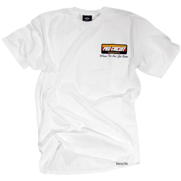 【USA在庫あり】 プロサーキット Pro Circuit Tシャツ Original Logo 白 XLサイズ PC2040XL JP店
