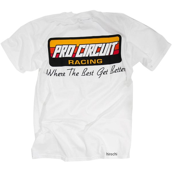 【USA在庫あり】 プロサーキット Pro Circuit Tシャツ Original Logo 白 XLサイズ PC2040XL JP店