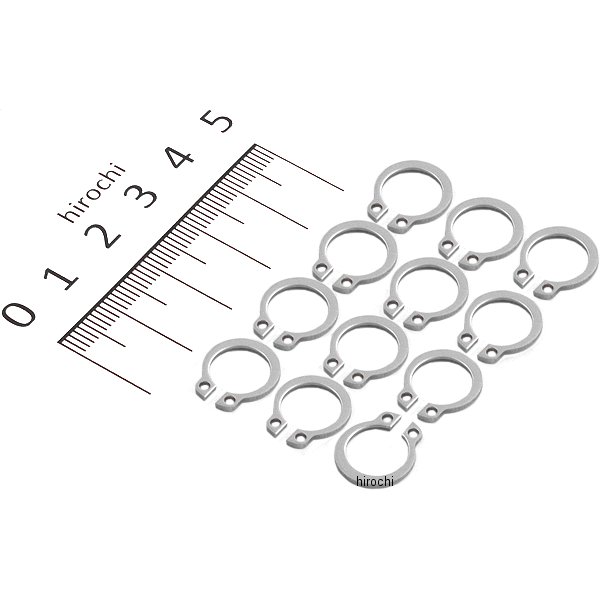 【メーカー在庫あり】 エスコ(ESCO) 10mm 軸用スナップリング ステンレス製/12個 000012221349 JP