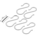 【メーカー在庫あり】 エスコ ESCO 115 x8.0mm S型フック プラスチック製/白 5個 000012227403 JP店
