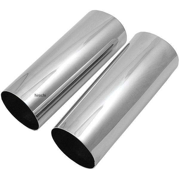 【USA在庫あり】 DRAG フォークスライダーカバー 80年-13年 FLT スムース クローム +2インチ 0411-0012..