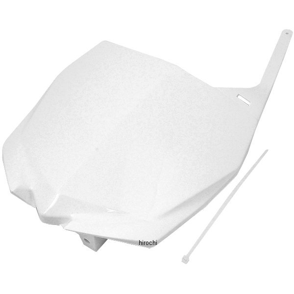 【USA在庫あり】 ユーフォープラスト UFO PLAST フロントナンバープレート 10年以降 YZF、YZ 白 0520-0864 JP店