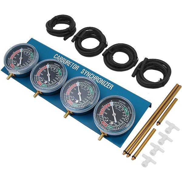 【USA在庫あり】 Parts Unlimited バキューム キャブレター シンクロナイザー 4-キャブレターセット 38..