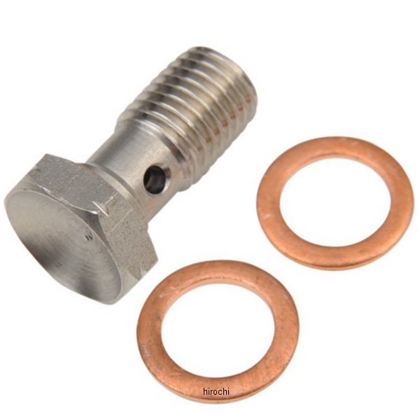 【USA在庫あり】 P グッドリッジ GOODRIDGE バンジョー ボルト 10mmX1.25インチ(32mm) ホンダ、スズキ、トライアンフ ステンレス 992-03-32C JP店
