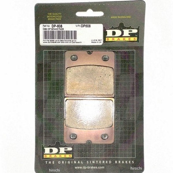 【USA在庫あり】 DPブレーキ DP Brakes ブレーキパッド フロント 88年-99年 BMW K100、R100 (標準シンタード) DP-608 JP店