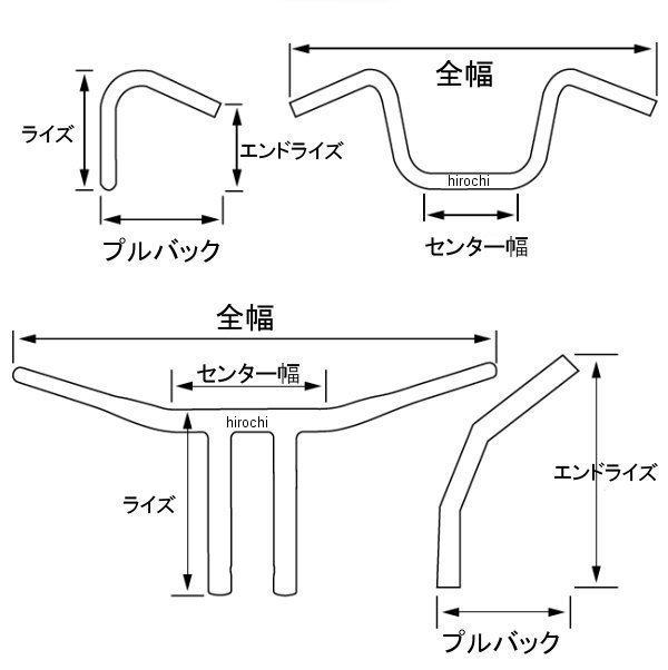 【USA在庫あり】 エムゴ EMGO 1インチ ハンドルバー 4インチ T-Bar 黒 ディンプル有り 0601-3310 JP店