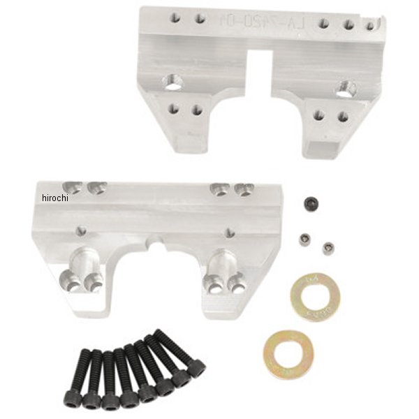 17年-22年 ハーレー FLHRXS Road King Special 14年-22年 ハーレー King 14年 ハーレー FLHRSE ・1個売り。・ハーレー標準装備カバーの下にフィット。・必要なすべてのインストールハードウェアを含まれます。・6061-T6アルミニウムから機械加工されたCNC。・1/2"-13ライザーボルト用に適用。・上部クランプには、ハンドルバーを固定するためのタップ穴があります。・止めネジ付き。・アメリカ製。LA-7415-04楽天 JP店　