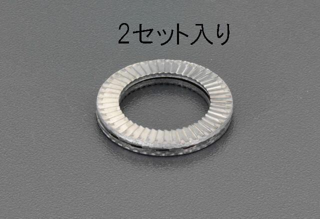 樂天商城 - 【メーカー在庫あり】 エスコ(ESCO) 17.0x25.4x3.2mm ゆるみ止ワッシャー ステンレス/2個 000012093095 JP