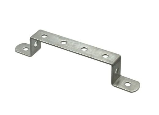 材質：ステンレス(SUS304)幅：19mm厚み：2mm全長：154mm穴数：8穴径：6.2mm重量：約65g(1個あたり)入数：1個000012221755　