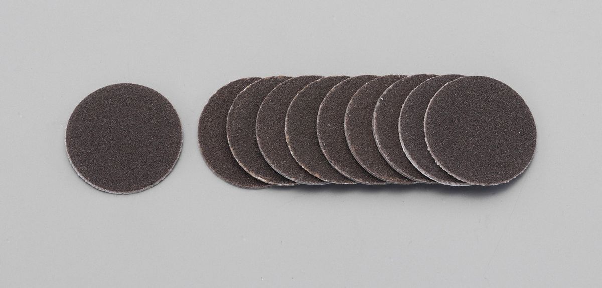 【メーカー在庫あり】 エスコ ESCO #120 21mm径 サンドペーパーディスク 10枚 000012264314 JP