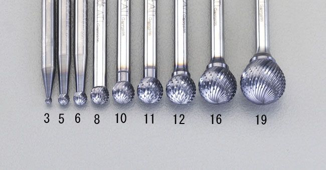 【メーカー在庫あり】 エスコ ESCO 6x5.4mm/6mm軸 Coated 超硬バー 000012213104 JP