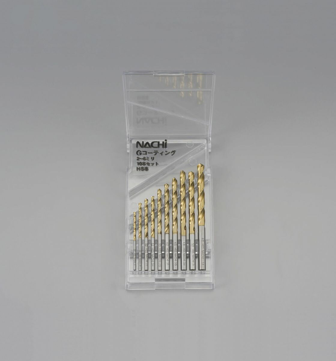 ●(セット内容)10本組セットサイズ…2.0・2.5・3.0・3.2・3.5・4.0・4.5・4.8・5.0・6.0mm各1本入りケース付●材質…HSS((チタンコーティングハイス)Gコーティングシンニング付(3mm以上)000012213719楽天 JP店　
