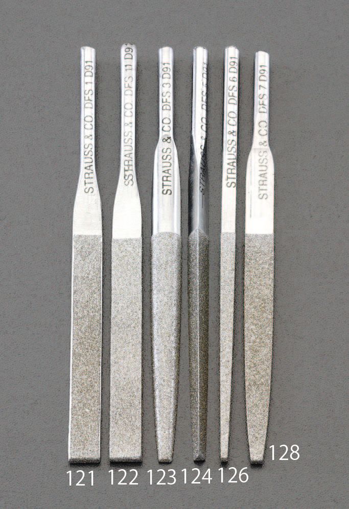 全長：85mmコーティング長：45mmシャンク部：丸柄軸径：3mmハンドル：EA826VM-0（別売）形状：平(4.8X1.4mm)粒度：#140000012089789　