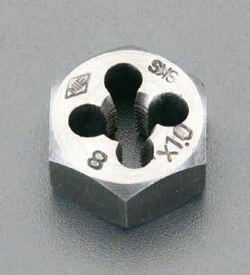 【メーカー在庫あり】 エスコ ESCO M4x0.5 六角ダイス SKS2 000012081517 JP店
