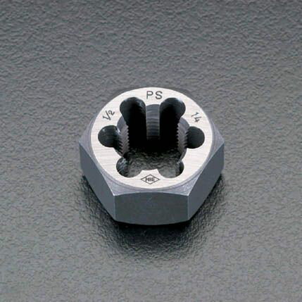 【メーカー在庫あり】 エスコ ESCO 1/8"x28 六角ダイス PS/SKS2 000012022725 JP