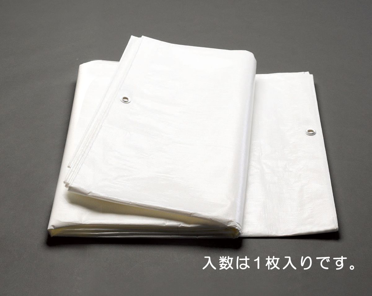 ●番手:3000番(＃3000)●サイズ:5.4×7.2m●厚み:0.25mm●ハトメサイズ:内径:φ12mm、外径:φ23mm●重量:6kg●材質:シート:ポリエチレン、ハトメ:アルミ●引張強度:縦:605N/cm、横:555N/cm●伸...