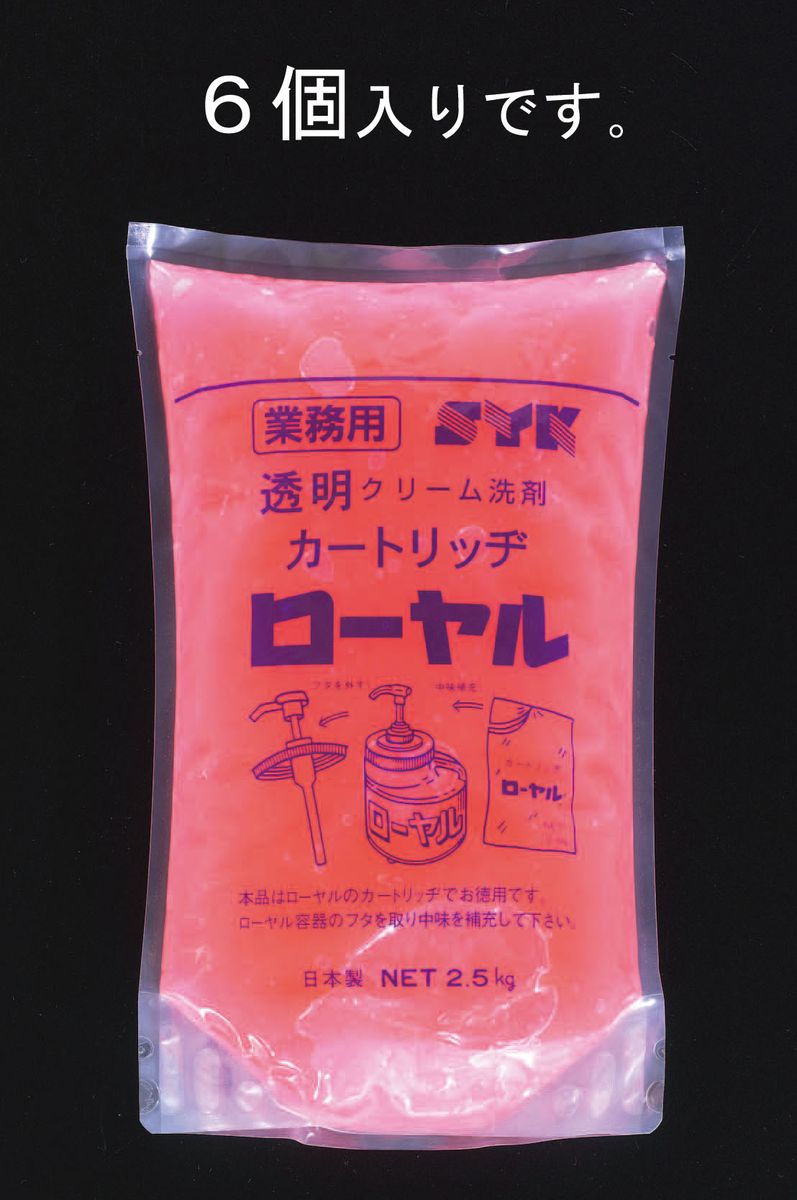 【メーカー在庫あり】 エスコ ESCO 2.5kg/6袋 クリーム洗剤 詰替用 000012067806 JP店