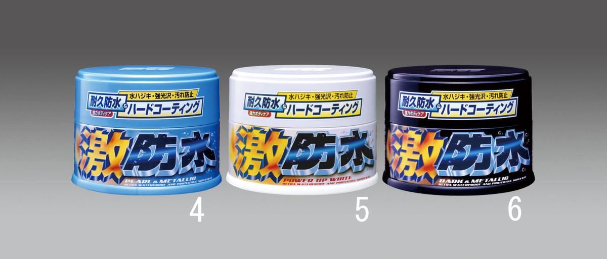 ●内容量…300g●ボディカラー…パール＆メタリック●用途…自動車塗装面の保護及びツヤ出し●塗装色…淡色系ソリッド、メタリック、パール・マイカ塗装(ホワイトパール、シルバー、ライトブルー、イエロー、ゴールド)●成分…ワックス、樹脂、石油系溶剤●耐候性期間…3ヶ月固形驚異の撥水&amp;防水機能を発揮研磨剤は入っていません。耐久性に優れたスーパー防水ワックス高機能レジンFSI樹脂の超硬化被膜を形成。強力なバリアー効果で汚れ・水アカの付着を防止し、酸性雨からもボディを大切に守ります。特殊樹脂がボディをツヤやかに、すばらしい光沢感に仕上ます。サラッと拭きあげられるので作業はラクラク、スピーディな仕上がり。000012230201楽天 JP店　