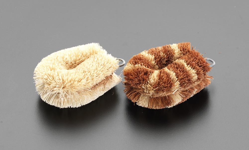 【メーカー在庫あり】 エスコ ESCO 80x 50mm たわし ココナッツファイバー/2個 000012075601 JP