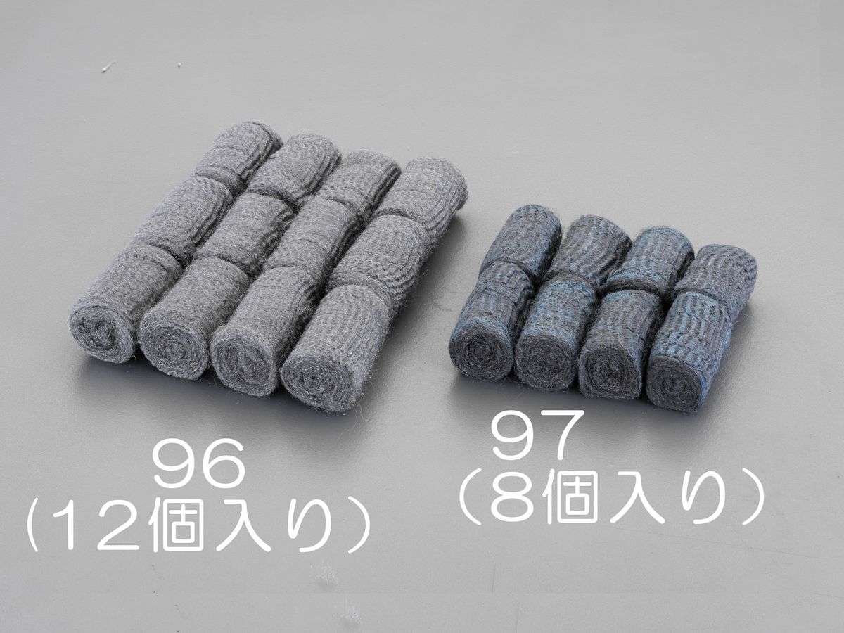 【メーカー在庫あり】 エスコ ESCO φ40x70mm スチールたわし ソープ付/8個 000012254330 JP