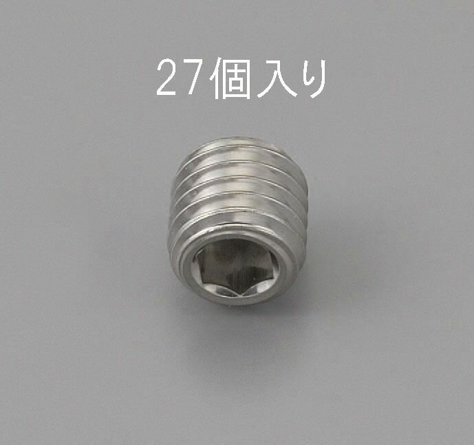 【メーカー在庫あり】 エスコ ESCO M4 x 3mm 六角穴付止ねじ ステンレス製/27本 000012220917 JP