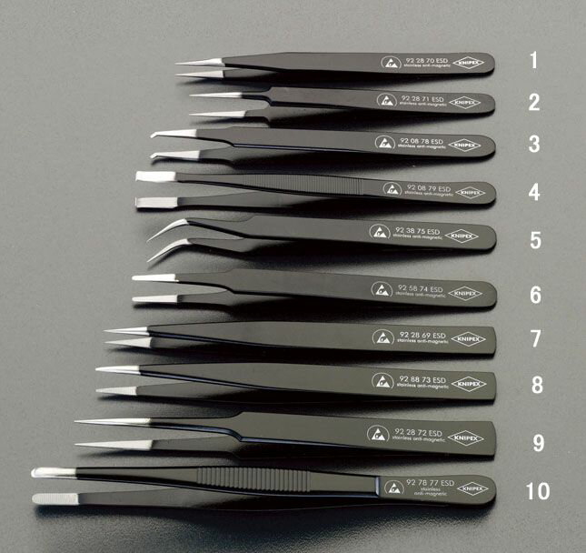 【メーカー在庫あり】 エスコ ESCO 0.5x130mm 精密用ピンセット(ステンレス製 ESD) 000012209558 JP店