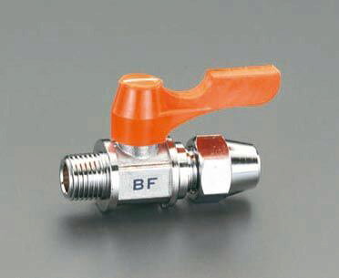 【メーカー在庫あり】 エスコ ESCO R 3/8"x9.53mm ボールバルブ(フレアー式 ミニチュア) 000012012194 JP