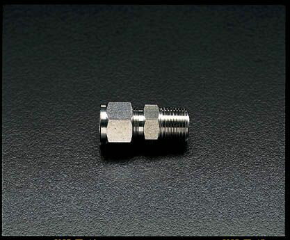 【メーカー在庫あり】 エスコ ESCO R 3/8"x 8mm ユニオン(ハーフ /ステンレス製) 000012050478 JP