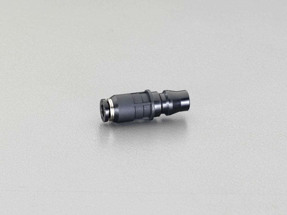 ●材質:PBT（ガラス入り）●使用流体:空気●最高使用圧力:0.9MPa●使用温度:0-60°C（凍結なきこと）●チューブ外径:6mm●カラー:黒20型ワンタッチ継手付ストレート残圧を流さないチェック弁内蔵タイプ000012247920　