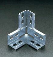 【メーカー在庫あり】 エスコ ESCO 113x113x40mm アングル接続金具(ドブメッキ) 000012013586 JP