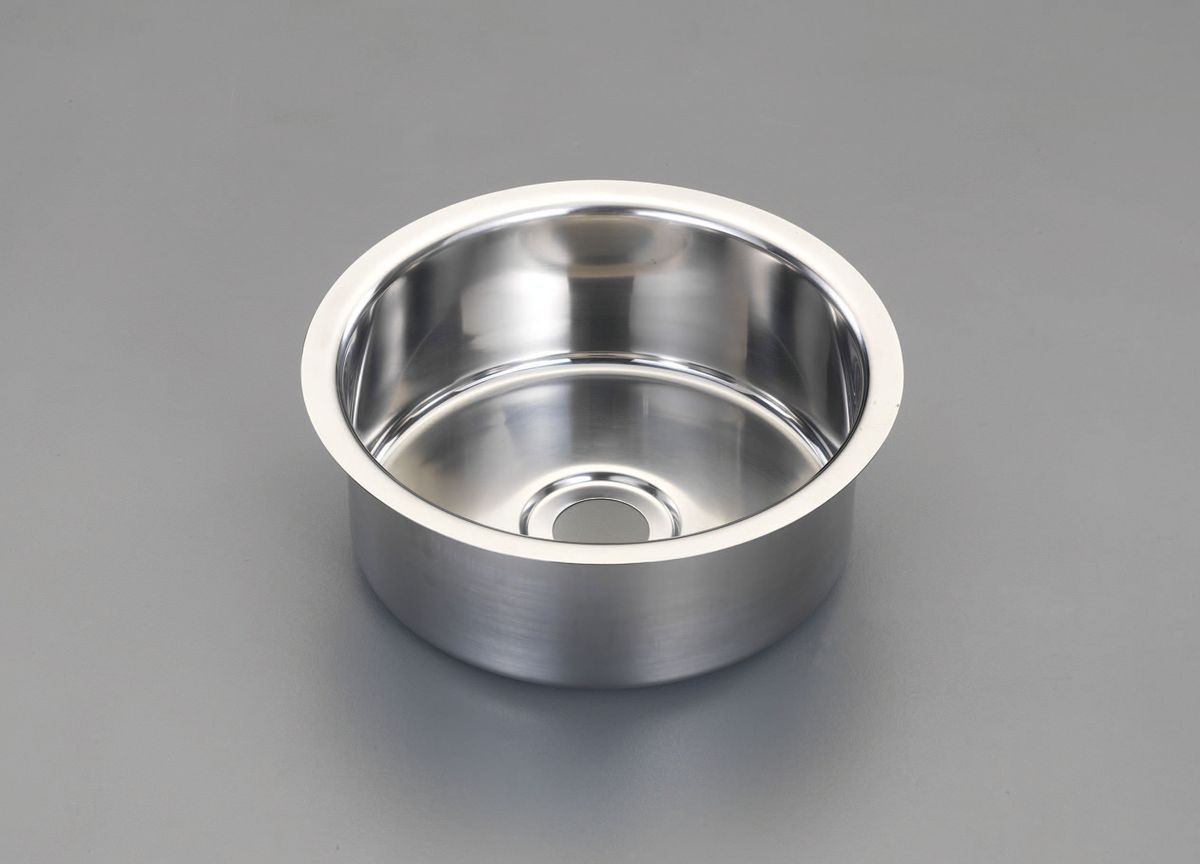 ●材質:ステンレス(18-8)●内径:φ240mm●外径:φ280mm●深さ:100mm●重量:570g排水栓はEA468DC-20を使用して下さい。000012224867　